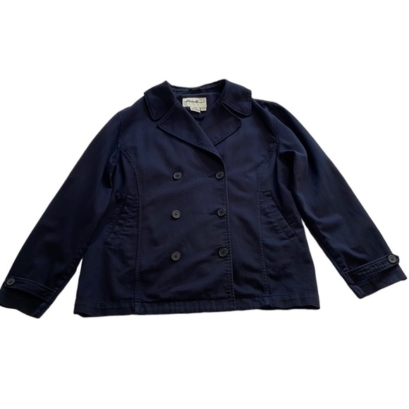 Eddie Bauer Jackets & Blazers - Eddie Bauer Double Breasted Cotton Fabric  Coat - Size Large